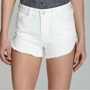 Free People White Denim Shorts Size 29 Sofia